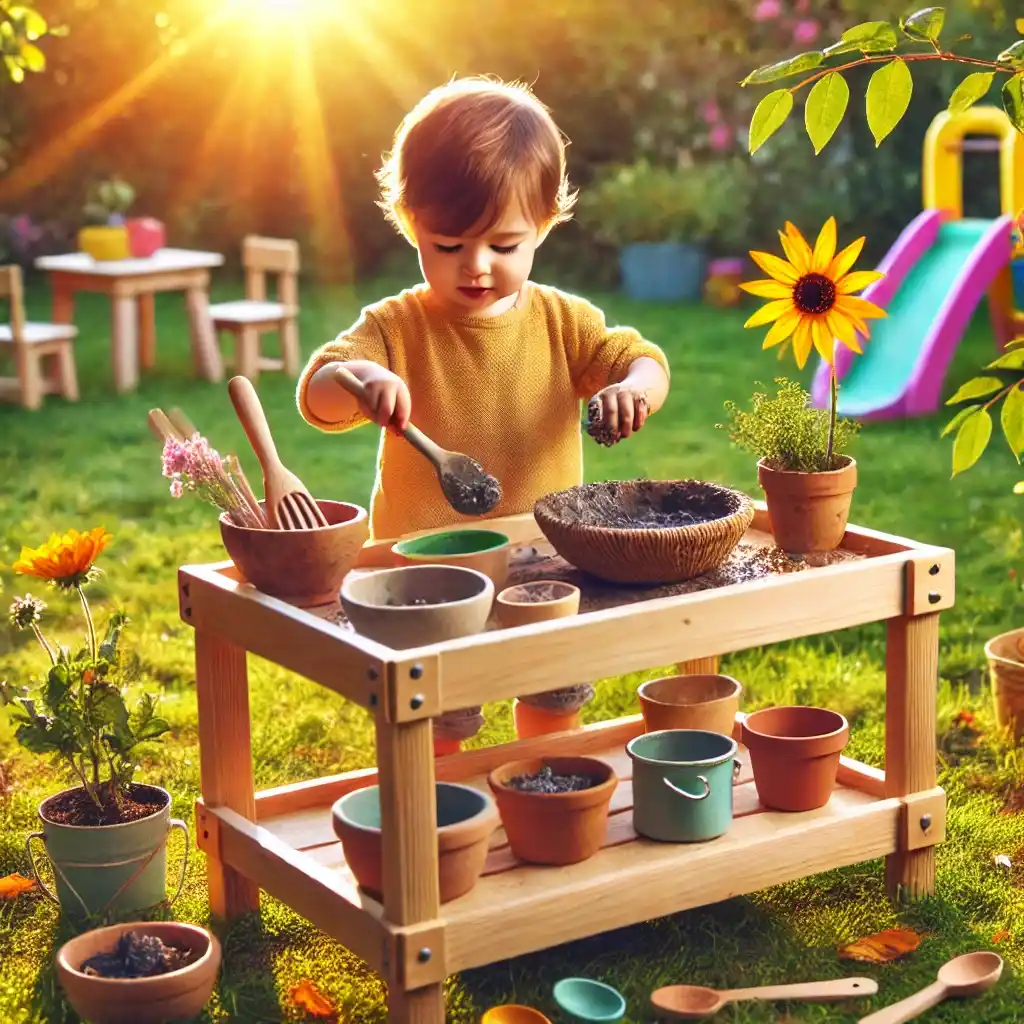 outdoor mud kitchen