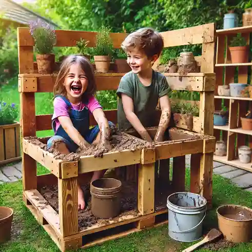 kids outdoor mud kitchen