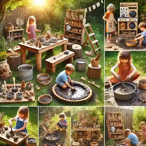 handmade mud kitchen designs