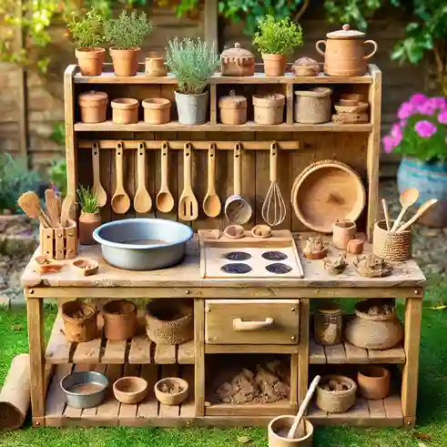 build a mud kitchen