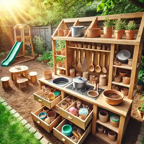 simple diy mud kitchen