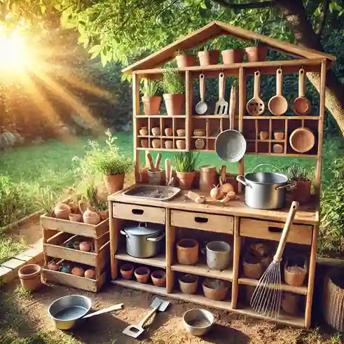 mud kitchen plans from pallets