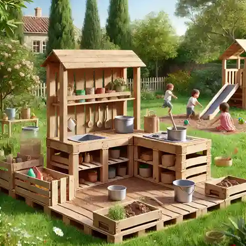 mud kitchen pallet