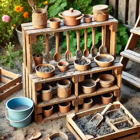 simple diy mud kitchen