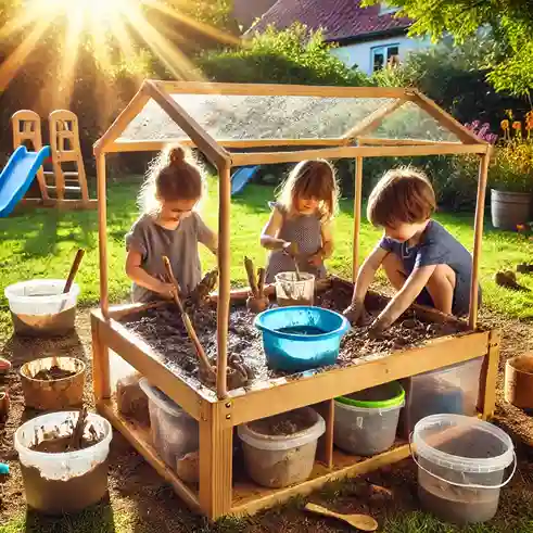 outdoor mud kitchen