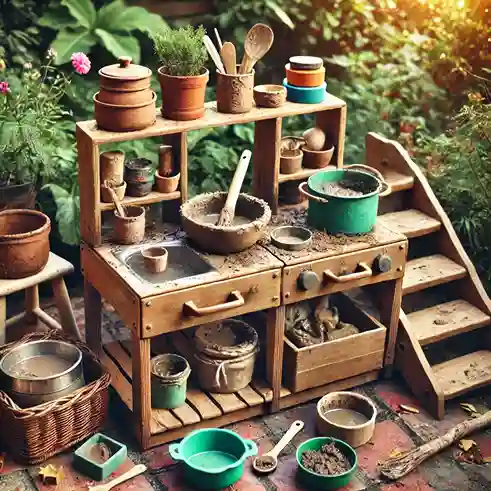 mud kitchen plans from pallets