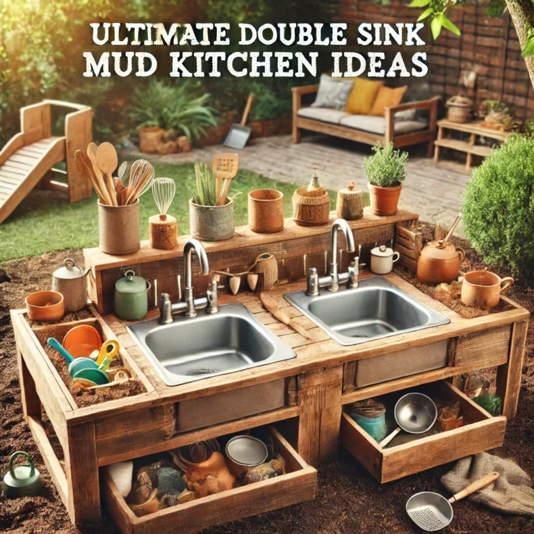 double sink mud kitchen