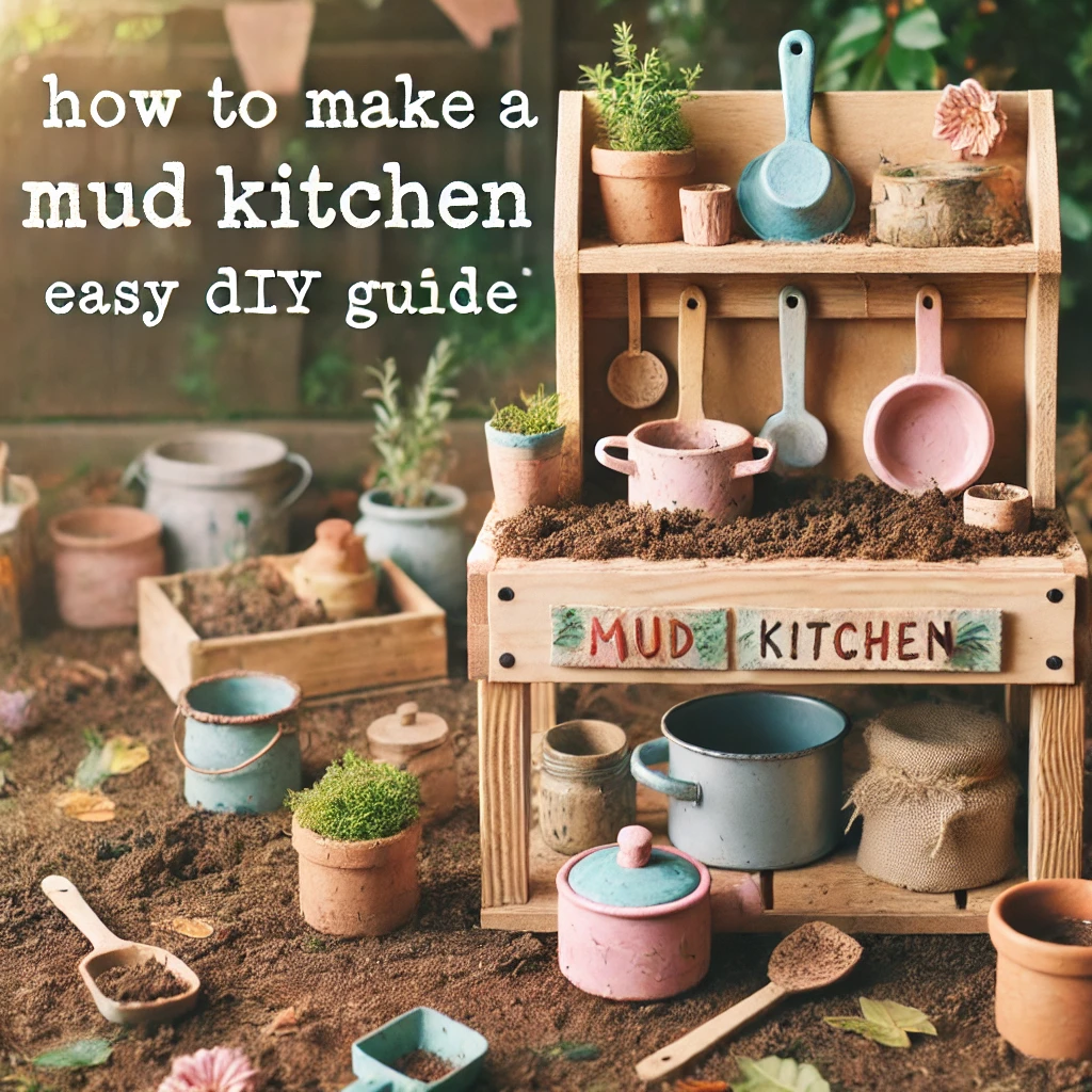 how to make a mud kitchen