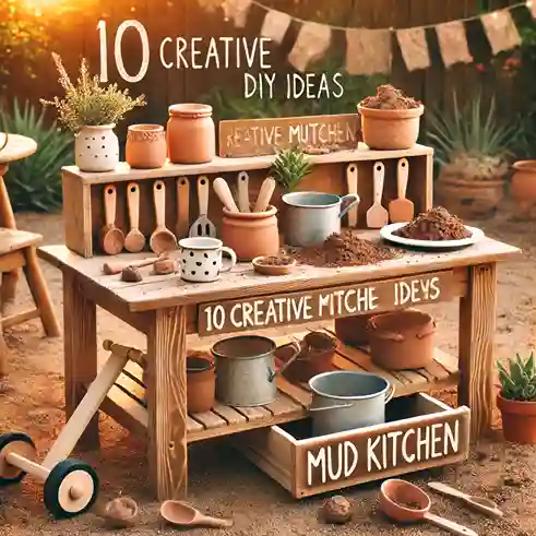 mud kitchen for kids diy