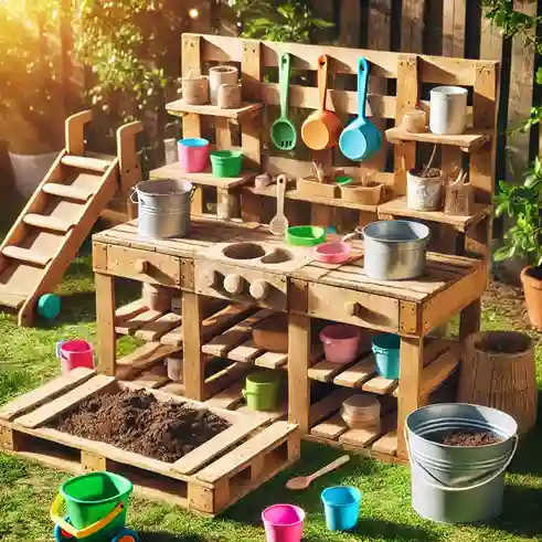 mud kitchen pallet