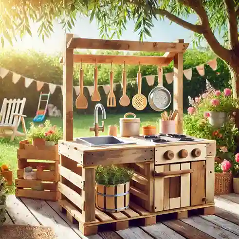 pallet mud kitchen plans