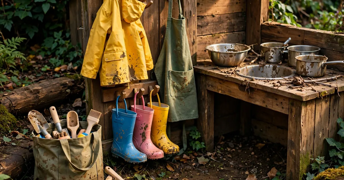 What to wear for mud kitchen play