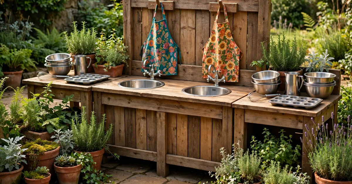 Mud kitchen for siblings